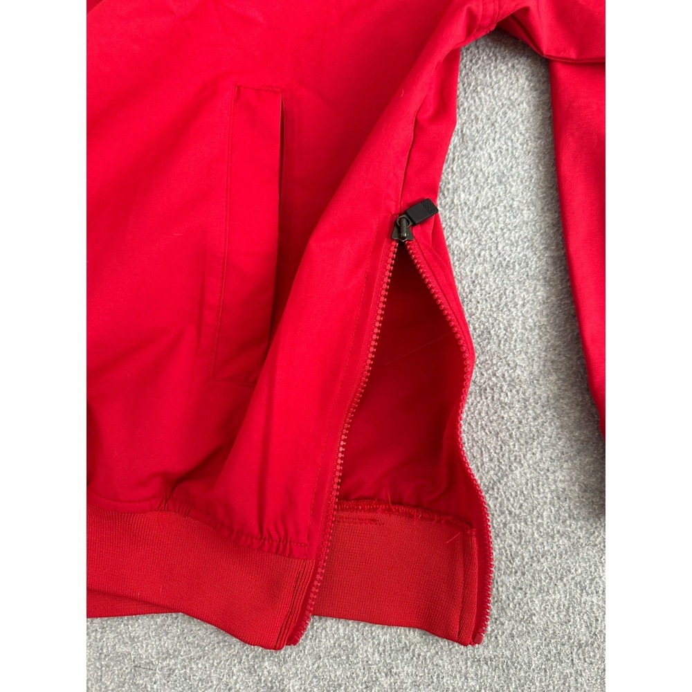 Vintage Utah Utes Windbreaker Pullover Jacket Large Red V-Neck Nike Team NCAA - Picture 4 of 9
